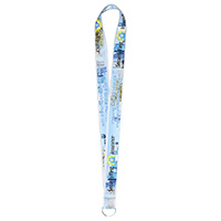 1” Import Air Ship  Super Soft Polyester Multi-Color Sublimation Lanyard